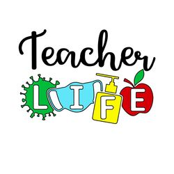 teacher life svg, trending svg, teacher svg, teacher love svg, quarantine svg, social distancing svg, teacher gifts svg,