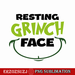 resting grinch face png