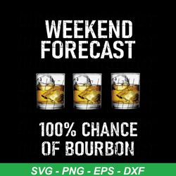 weekend forecast 100 percent chance of bourbon svg, trending svg, wine svg, bourbon svg, weekend forecast svg, bourbon l
