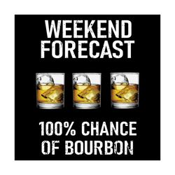weekend forecast 100 percent chance of bourbon svg, trending svg, wine svg, bourbon svg, weekend forecast svg, bourbon l