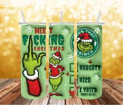 3d the grinch christmas 20 oz skinny tumbler png, grinch png, christmas 20oz tumbler wrap, grinch christmas movies png