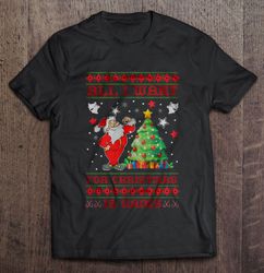 all i want for christmas is gains christmas tree shirt