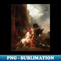diomedes devoured by his horses by gustave moreau - stylish sublimation digital download - instantly transform your sublimation projects