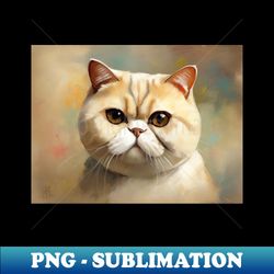 exotic shorthair cat - instant png sublimation download - boost your success with this inspirational png download