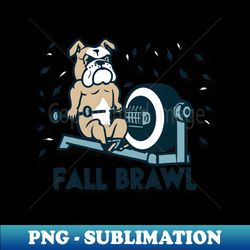 fall brawl bulldog gym retro - instant png sublimation download - stunning sublimation graphics