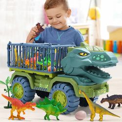 boys car toys dinosaur truck transport carrier vehicle, toys for children