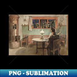 when the children have gone to bed from a home by carl larsson - png transparent sublimation file - transform your sublimation creations