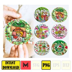 3d inflated christmas ornament, inflated christmas png 3d ornamnet design,christmas round ornament png,ornament sublimat