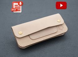 diy leather trucker wallet pattern, handcrafted leather design, leather crafting, leather working pdf