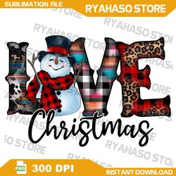 love christmas png, merry christmas png, snowman png, xmas png, leopard png,,design,digital download, instant download