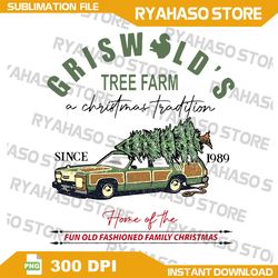 griswold's tree farm png,a christmas tradition png,merry christmas png, car png, tree png,digital download, instant down