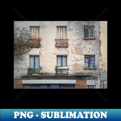 abandoned building facade - instant sublimation digital download - stunning sublimation graphics