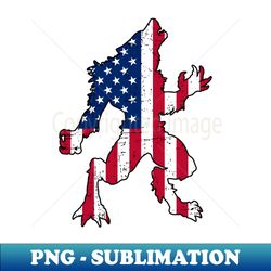 werewolf american flag - digital sublimation download file - create with confidence