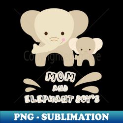 baby elephant and mom - premium png sublimation file - unleash your creativity