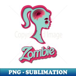 zombie barbie parody no background - signature sublimation png file - vibrant and eye-catching typography