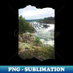 beautiful photography of waterfall and blue sky landscape usa nature lovers - instant png sublimation download - enhance your apparel with stunning detail