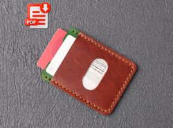 leather card holder pdf, credit card holder, template card holder, vertical wallet pdf, card holder template pdf