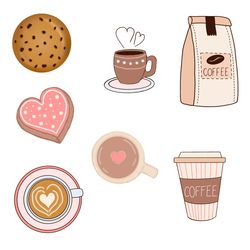 coffee stickers, planer stickers graphic