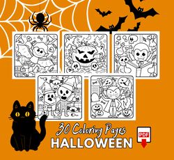 halloween coloring pages for kids | halloween for fun coloring | printable coloring pages - instant digital download