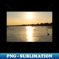 mudeford quay sunset photo - signature sublimation png file - create with confidence