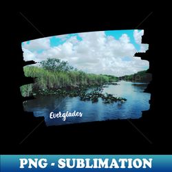 everglades boat photo key west florida blue sky palmtree landscape usa nature lovers - creative sublimation png download - vibrant and eye-catching typography