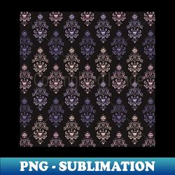 pastel haunted mansion wallpaper pattern - png transparent sublimation design - perfect for sublimation mastery