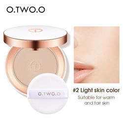 3 Colors Matte Smooth Finish Concealer Makeup Pressed Powder Face Setting Powder Cushion Compact Powder Oil-Control