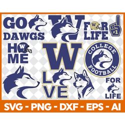 washington huskies svg, washington huskies logo, ncaa svg png dxf eps digital file, washington huskies png