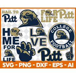 pittsburgh panthers svg bundle, pittsburgh panthers logo, sport svg, ncaa svg, png, dxf, eps pittsburgh panthers png