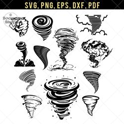 tornado, typhoon, hurricane, collect svg, compatible with cricut and cutting machine