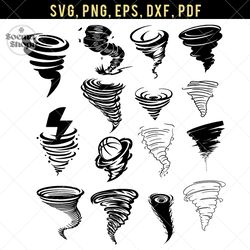 tornado, typhoon, hurricane, twister, collect svg, compatible with cricut and cutting machine