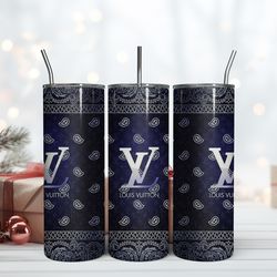 lv 20oz skinny tumbler luxury, fashion designer gift tumbler, fashion girl travel tumbler, fashion women tumbler, fashio