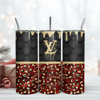 lv 20oz skinny tumbler luxury, fashion designer gift tumbler, fashion girl travel tumbler, fashion women tumbler, fashio