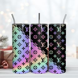 lv 20oz skinny tumbler luxury, fashion designer gift tumbler, fashion girl travel tumbler, fashion women tumbler, fashio