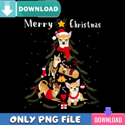 chihuahua tree xmas dog lover png best files design