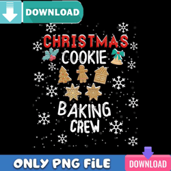 christmas cookie baking crew png perfect sublimation design download