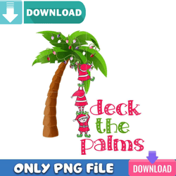 christmas deck the palms png best files design download