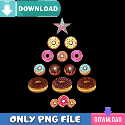 christmas donut tree funny png best files design download