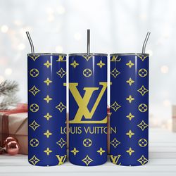 lv 20oz skinny tumbler luxury, fashion designer gift tumbler, fashion girl travel tumbler, fashion women tumbler, fashio