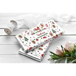 editable christmas birthday party chocolate bar wrapper winter onederland party candy bar wrapper oh what fun christmas