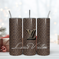 lv 20oz skinny tumbler luxury, fashion designer gift tumbler, fashion girl travel tumbler, fashion women tumbler, fashio