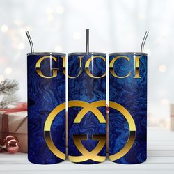 gucci 20oz skinny tumbler luxury, fashion designer gift tumbler, fashion girl travel tumbler, fashion women tumbler, fas