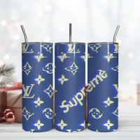 lv 20oz skinny tumbler luxury, fashion designer gift tumbler, fashion girl travel tumbler, fashion women tumbler, fashio