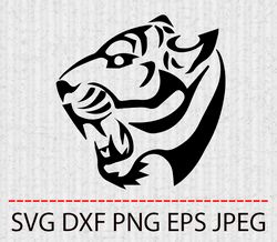 tiger svg,png,eps cameo cricut design template stencil vinyl decal tshirt transfer iron on