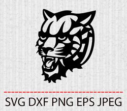tiger svg,png,eps cameo cricut design template stencil vinyl decal tshirt transfer iron on