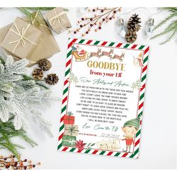 editable elf goodbye letter boy elf letter elf departure letter goodbye elf letter template christmas printable elf fare