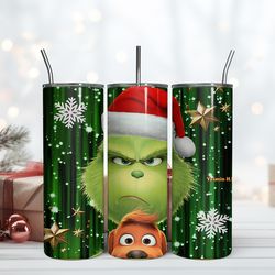 grinch tumbler 20oz, grinch christmas tumbler, christmas gift, grinchmas holiday cup, grinch movies for christmas gift