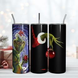 grinch tumbler 20oz, grinch christmas tumbler, christmas gift, grinchmas holiday cup, grinch movies for christmas gift