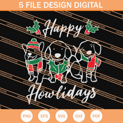 happy howlidays svg, howlidays svg, christmas svg, funny svg