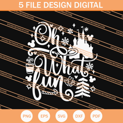 oh what fun disney christmas svg, christmas svg